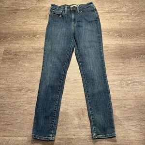 Levis Jeans‎ Womens 27 Blue Denim 721 High Rise Skinny Medium Wash Stretch 27x27